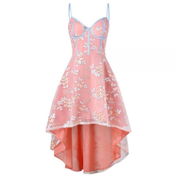 The Best Vintage Lace Embroidered Party Dress Women Trumpet Dress Online - Source Silk