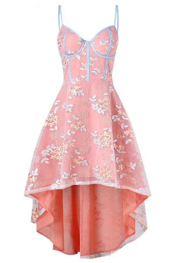 The Best Vintage Lace Embroidered Party Dress Women Trumpet Dress Online - Source Silk