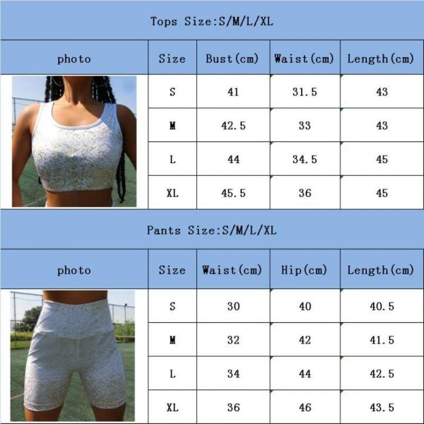 The Best Women 2Pcs Sports Suit Cycling Crop Top Vest Bra + Running Fitness Gym Shorts Sportwear Suit Fitness Clothing Workout Online - Takalr