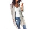 The Best Women Autumn Cardigan Loose Sweater Long Sleeve Knitted Outerwear Online - Source Silk