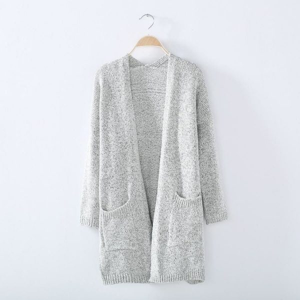 The Best Women Autumn Cardigan Loose Sweater Long Sleeve Knitted Outerwear Online - Source Silk