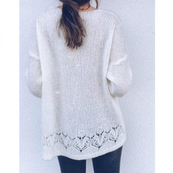 The Best Women Autumn Crochet Hollow Out Cardigan Femme Knitted Sweater Tops Knitwear Coat Outwear Fashion Streetwear Online - Takalr