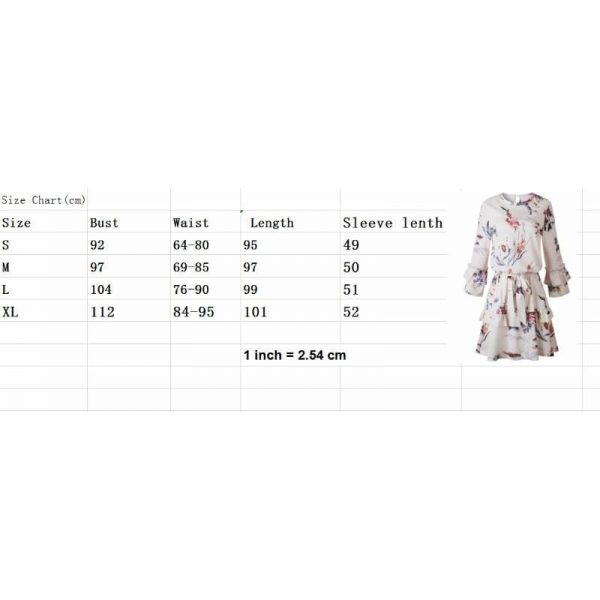 The Best Women Autumn Spring Elegant Vintage Floral Ruffles Mini Dress Chsinese Printed Casual Dress Online - Takalr