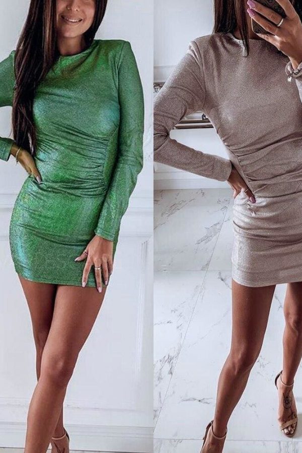 The Best Women Bandage Bodycon Slim Mini Dress Fashion Ladies Casual Long Sleeve Evening Party Clubwear Formal Dress Online - Takalr