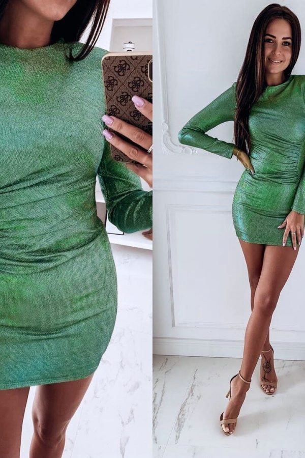 The Best Women Bandage Bodycon Slim Mini Dress Fashion Ladies Casual Long Sleeve Evening Party Clubwear Formal Dress Online - Takalr