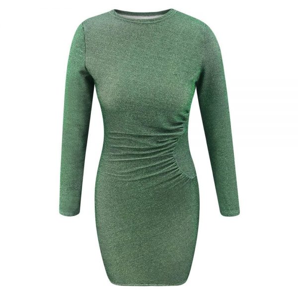 The Best Women Bandage Bodycon Slim Mini Dress Fashion Ladies Casual Long Sleeve Evening Party Clubwear Formal Dress Online - Takalr