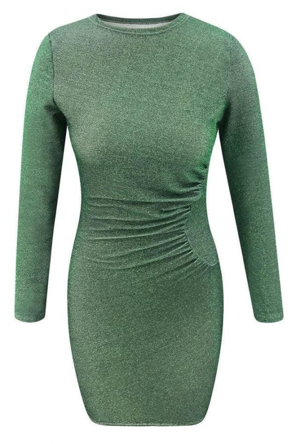 The Best Women Bandage Bodycon Slim Mini Dress Fashion Ladies Casual Long Sleeve Evening Party Clubwear Formal Dress Online - Takalr