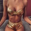 The Best Women Bandage Push-up Triangle Swimwear Bathing Padded Bra Bikini Swimsuit Beach Online - Takalr