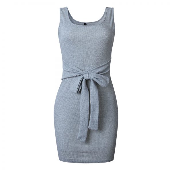 The Best Women Bandage Sexy Mini Dress Bodycon Sleeveless Casual Sundress Online - Takalr