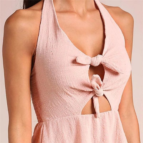 The Best Women Beach Bandage Bow Dress Bodycon Backless Party Dress Online - Source Silk