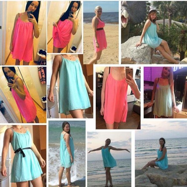 The Best Women Beach Dress Fluorescence Chiffon Voile Women Dresses Plus Size Online - Source Silk