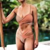 The Best Women Bikini Sets Color Matching Bandage Swimwear Triangle Swimsuits Two-Pieces Bathing Suit Online - Takalr