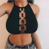 The Best Women Bikini Vest Sexy Ladies Hollow Solid Bandage Summer Casual Bathing Cami Tops Beach Women Clothes Online - Takalr