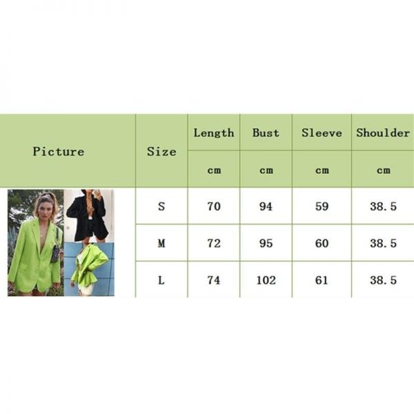 The Best Women Blazer Oversize Autumn Long Coat Sexy Simple Candy Color Slim Long-sleeved Suit Kendall Fashion Avocado Green Blazer Online - Takalr