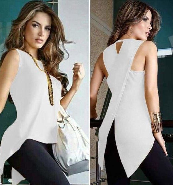 The Best Women Blouse Shirt Sleeveless Tops Tee Vintage Clothing Plus Size Online - Takalr