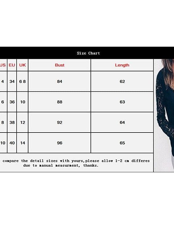 The Best Women Blouses V Neck Blouse Floral Lace Long Sleeve Blouse Female Shirts Women Tops Blouses Black White Ladies Clothes Online - Takalr