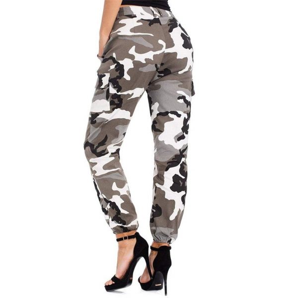 The Best Women Camouflage Camo Cargo Trousers Army Pants Ladies Casual Harem Joggers Sport Sweatpants Hip Hop Rock Trousers Online - Takalr