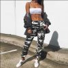 The Best Women Camouflage Camo Cargo Trousers Army Pants Ladies Casual Harem Joggers Sport Sweatpants Hip Hop Rock Trousers Online - Takalr