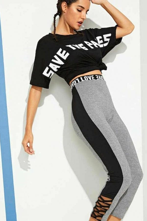 The Best Women Casual Fitness Leggings Running Gym Sport High Waist Jogging Stretch Slim Pants Trousers Workout Wear Online - Takalr