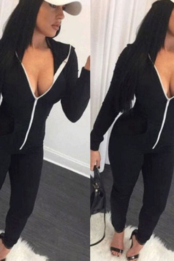 The Best Women Casual Long Sleeve Jumpsuit Ladies Sports Running Solid Playsuit Romper Gym Jogging Tracksuit Trouser Online - Takalr