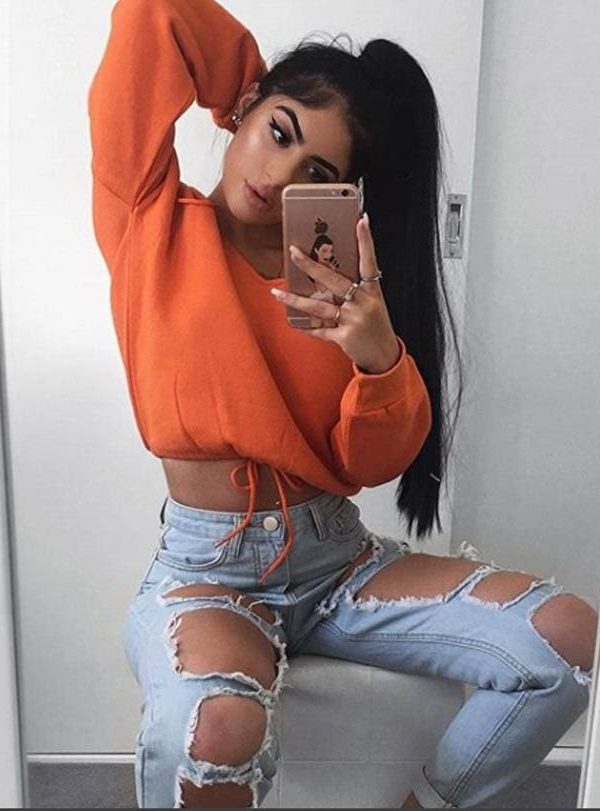 The Best Women Casual Long Sleeves Deep-V Top Off Shoulder Solid T-Shirt Tops Fashion Autumn Clothes Online - Takalr