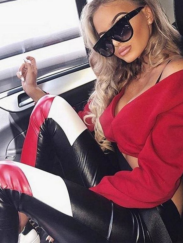 The Best Women Casual Long Sleeves Deep-V Top Off Shoulder Solid T-Shirt Tops Fashion Autumn Clothes Online - Takalr