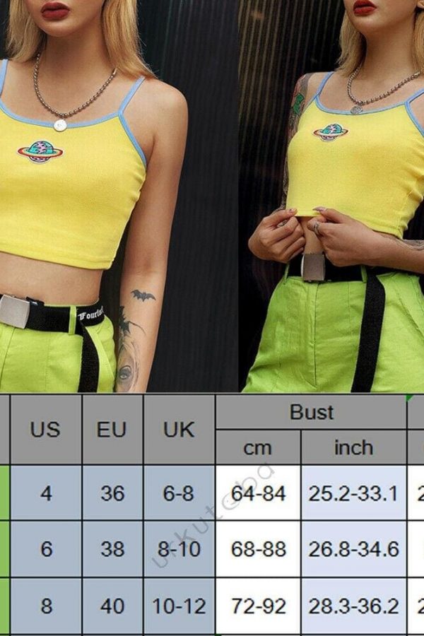 The Best Women Casual Printed Yellow Tank Top Bustier Vest Blouse Ladies Sleeveless Summer Beach Crop Top Shirt Cami Top Online - Takalr