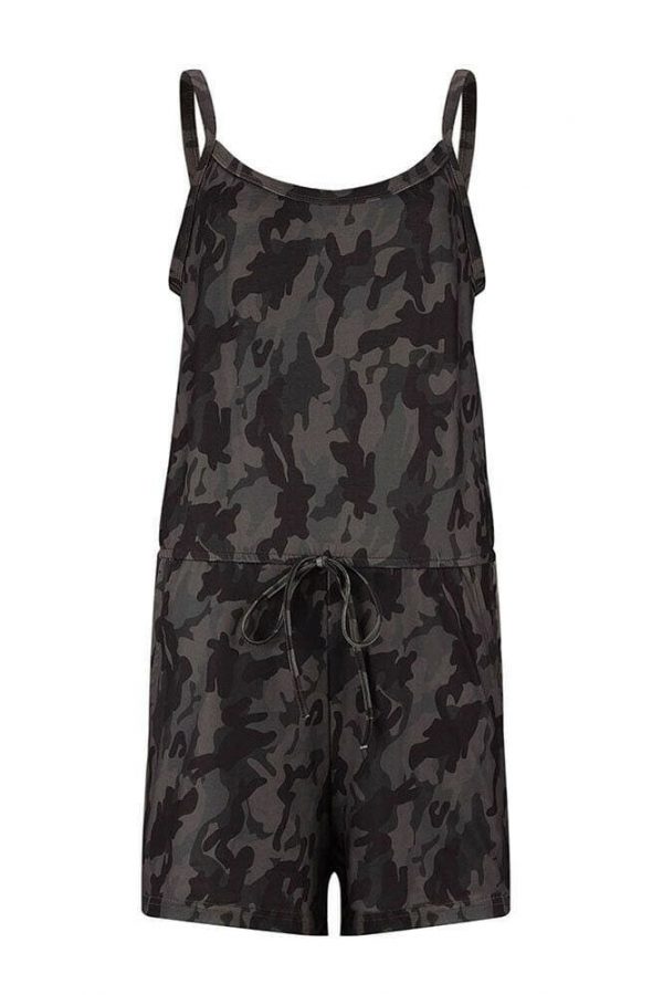 The Best Women Casual Sleeveless Bodycon Romper Ladies Camouflage Jumpsuit Club Tights Bodysuit Short Pants Playsuit Online - Takalr