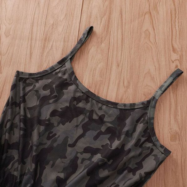 The Best Women Casual Sleeveless Bodycon Romper Ladies Camouflage Jumpsuit Club Tights Bodysuit Short Pants Playsuit Online - Takalr