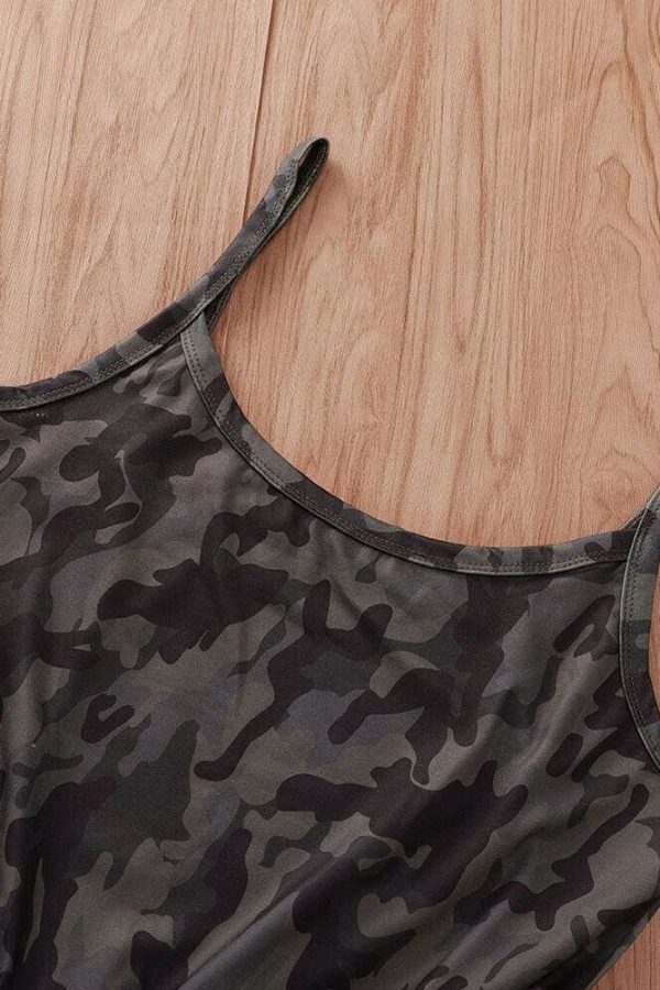 The Best Women Casual Sleeveless Bodycon Romper Ladies Camouflage Jumpsuit Club Tights Bodysuit Short Pants Playsuit Online - Takalr