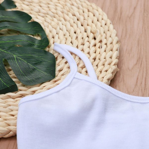 The Best Women Casual Solid Tank Tops Letter Print Vest Blouse Ladies Fashion Camisole Sleeveless Crop Top Shirt Online - Takalr