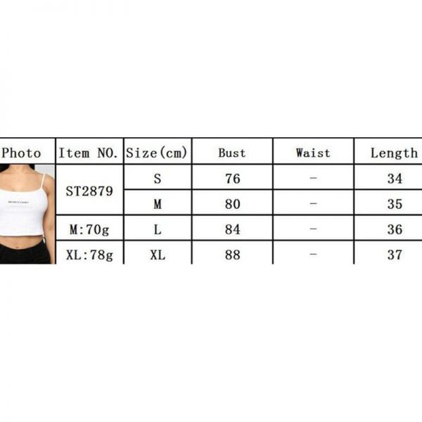 The Best Women Casual Solid Tank Tops Letter Print Vest Blouse Ladies Fashion Camisole Sleeveless Crop Top Shirt Online - Takalr