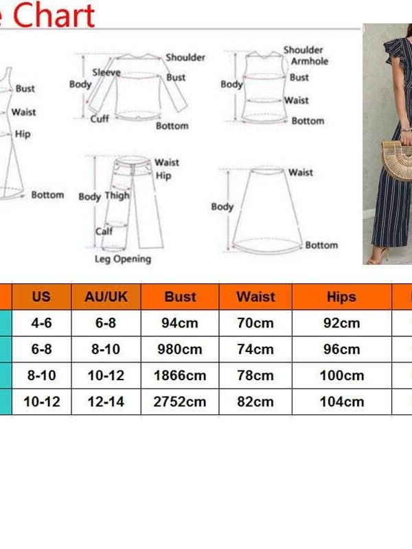 The Best Women Casual Striped V Neck Loose Playsuit Jumpsuits Women Romper Party Ladies Sleeveless Long Pant Trouser Jumpsuit Online - Takalr