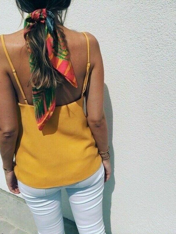 The Best Women Casual Summer Top Ladies Vest Elegant Sleeveless Tank V Neck Loose Femme Plain Basic Tee Streetwear Plus Size Online - Takalr