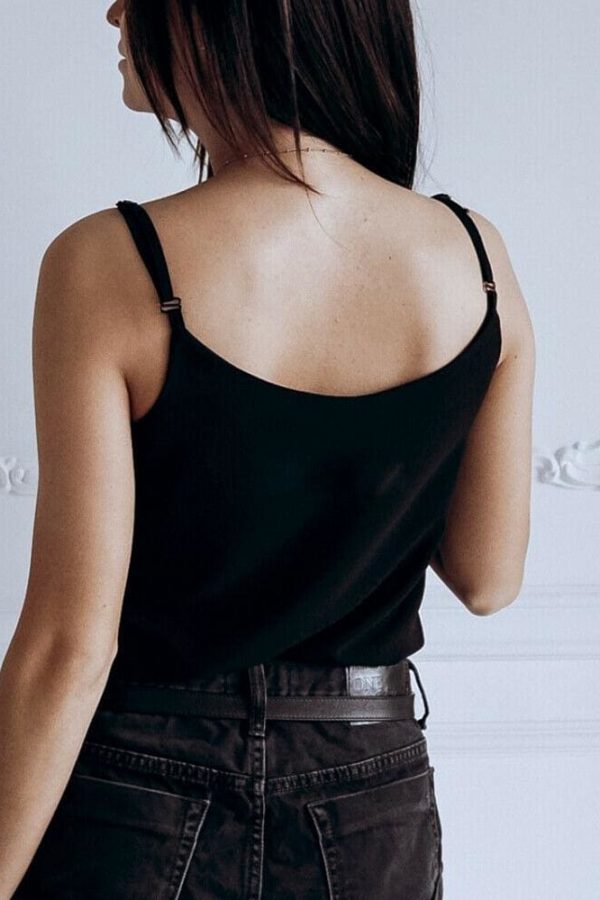 The Best Women Casual Summer Top Sleeveless Off Shoulder Vest Ladies Plain Tank V Neck Loose Tops Shirt Femme Clothes Online - Takalr