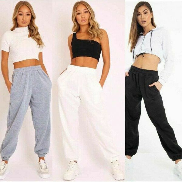 The Best Women Casual Sweatpants Jogger Dance Harem Long Pants Ladies Daily Sports Gym Baggy Trousers Online - Takalr