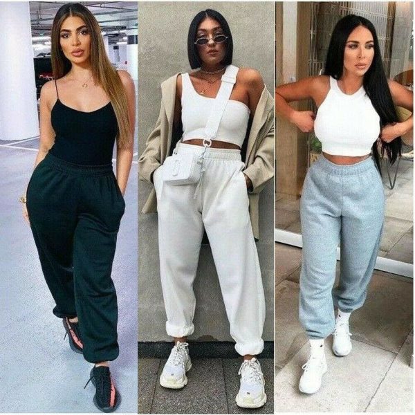 The Best Women Casual Sweatpants Jogger Dance Harem Long Pants Ladies Daily Sports Gym Baggy Trousers Online - Takalr