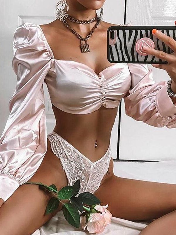 The Best Women Casual Tank Crop Tops Vest 2019 New Ladies Casual Long Sleeve T-Shirt Holiday Clothes Online - Takalr