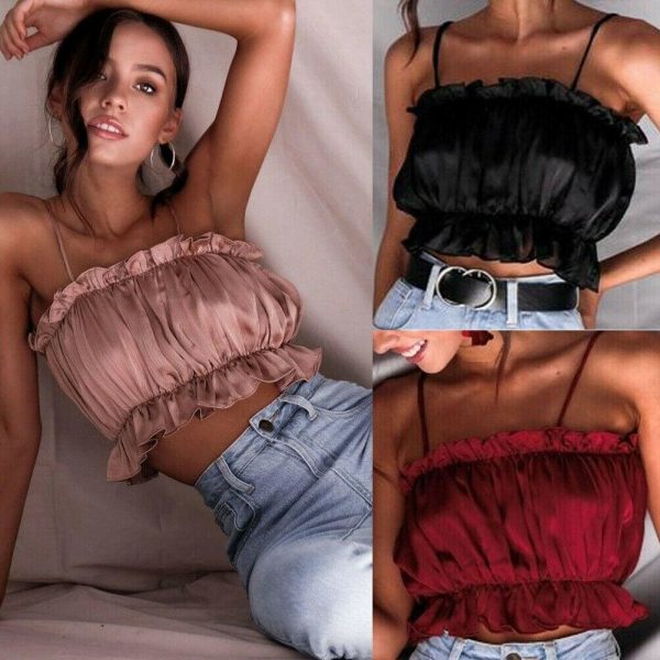 The Best Women Casual Tank Top Vest Blouse Ladies Sleeveless Summer Crop Top Shirt Cami Top Women Clothes Outwear Online - Takalr