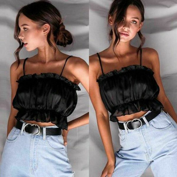 The Best Women Casual Tank Top Vest Blouse Ladies Sleeveless Summer Crop Top Shirt Cami Top Women Clothes Outwear Online - Takalr