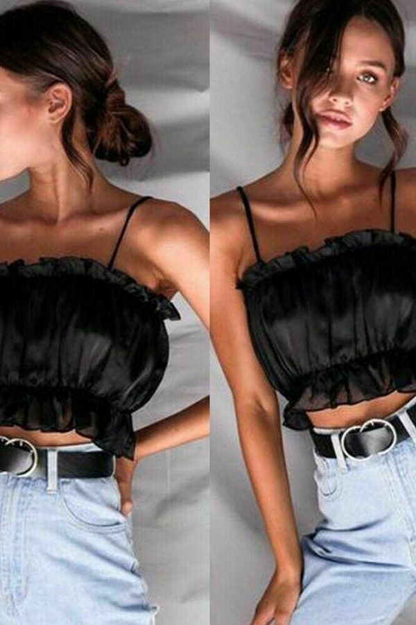 The Best Women Casual Tank Top Vest Blouse Ladies Sleeveless Summer Crop Top Shirt Cami Top Women Clothes Outwear Online - Takalr