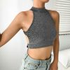 The Best Women Casual Tank Top Vest Blouse Sleeveless Halter Neck Ladies Summer Beach Backless Crop Top Shirt Cami Top Clubwear Online - Takalr