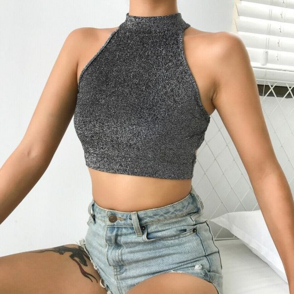 The Best Women Casual Tank Top Vest Blouse Sleeveless Halter Neck Ladies Summer Beach Backless Crop Top Shirt Cami Top Clubwear Online - Takalr