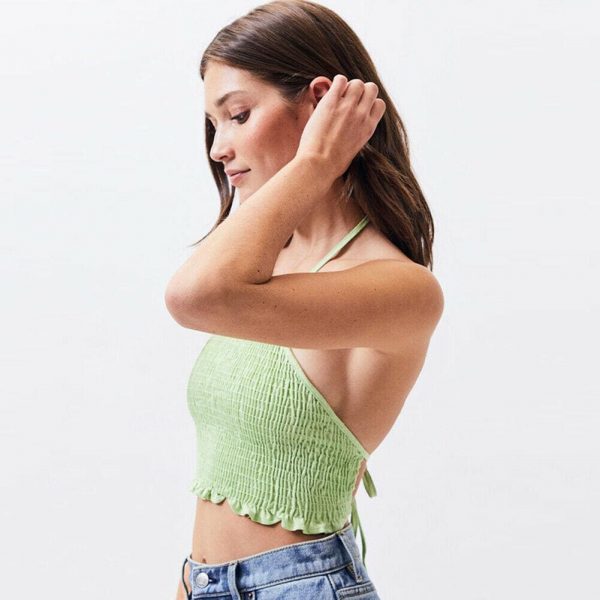 The Best Women Casual Tank Top Vest Blouse Sleeveless Summer Crop Top Shirt Cami Top Beachwear Bikini Tank Holiday Online - Takalr