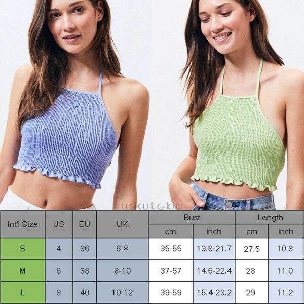 The Best Women Casual Tank Top Vest Blouse Sleeveless Summer Crop Top Shirt Cami Top Beachwear Bikini Tank Holiday Online - Takalr