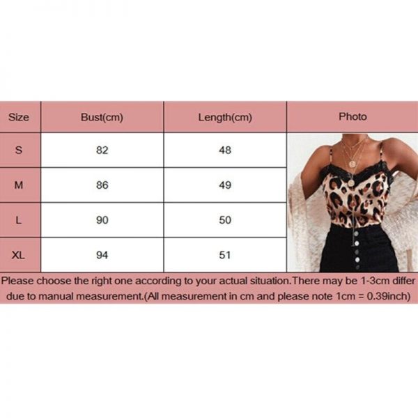 The Best Women Casual V Neck Leopard Print Lace Camisole Ladies Summer Holiday Tank Vest Blouse Cami Crop Tops New Online - Takalr