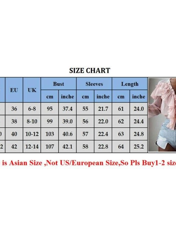 The Best Women Chiffon Solid Color V-Neck Ruffle Trim Blouse Casual Long Sleeve Loose Top Ladies Holiday Clothing Streetwear Online - Takalr