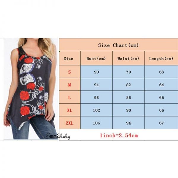 The Best Women Crew Neck Tops Shirt Fashion Ladies Loose Tunic Casual Blouse Vest Summer Beach Holiday Tank Top Plus Size Online - Takalr