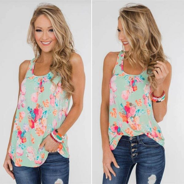The Best Women Fashion Boho Casual Vest Tops Summer Sleeveless Beach Shirt Blouse Loose Tank Tops Shirt Summer Clothes Online - Takalr