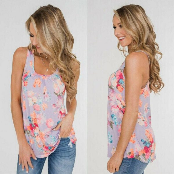 The Best Women Fashion Boho Casual Vest Tops Summer Sleeveless Beach Shirt Blouse Loose Tank Tops Shirt Summer Clothes Online - Takalr